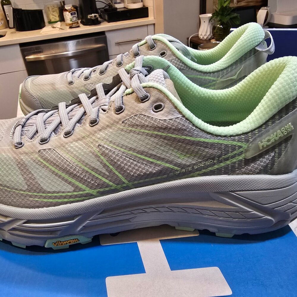 Hoka One One U Mafate Speed 2 Mercury Harbor Mist 1126851-MHMS SIZE 12 NEW